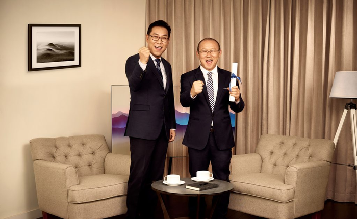 HLV Park Hang Seo chính thức trở thành đại sứ thương hiệu Samsung tại Việt Nam