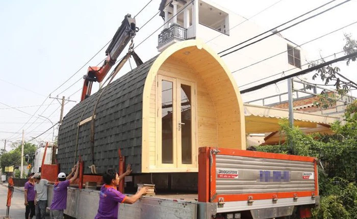 Ngôi nhà 140 triệu ở Sài Gòn có thể tháo lắp vận chuyển đi khắp nơi khiến nhiều người thích thú