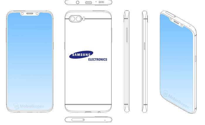 Thôi xong, bằng sáng chế cho thấy Samsung sắp gia nhập trào lưu màn hình "tai thỏ" vừa xuất hiện