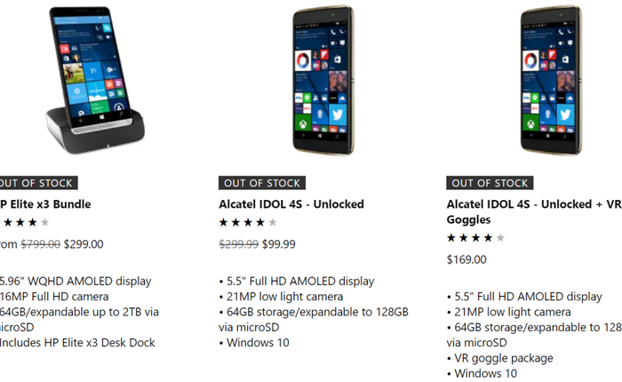 Cuối cùng thì Microsoft cũng đã bán hết sạch điện thoại Windows Phone