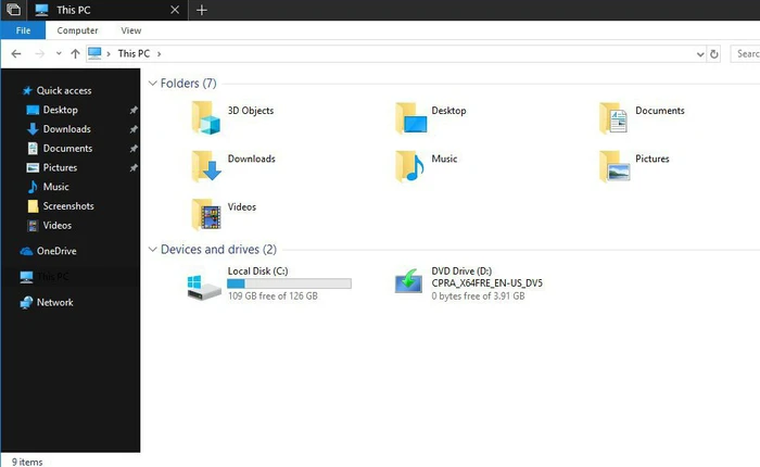 Cuối cùng Microsoft cũng đang phát triển chế độ nền tối cho File Explorer trên Windows 10