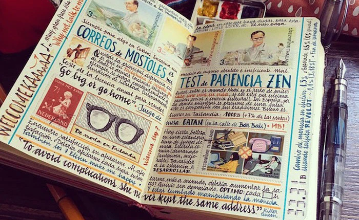 Người đàn ông này đã bỏ việc, đi chu du khắp thế giới và tạo ra những cuốn sổ tay đẹp tuyệt vời