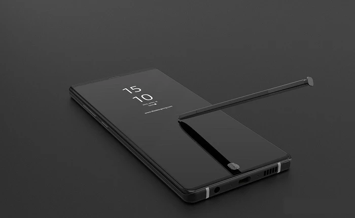Xuất hiện hình ảnh concept cực chất của Galaxy Note 9, kế thừa hoàn hảo thiết kế của Note 8, có cảm biến vân tay tích hợp dưới màn hình