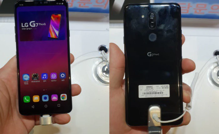 LG G7 ThinQ rò rỉ hình ảnh thực tế trước giờ “G”