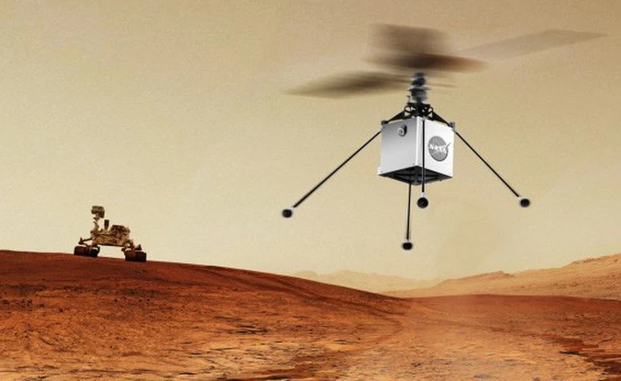 Drone trực thăng nhỏ gọn của NASA sẽ bay trên bầu trời Sao Hỏa