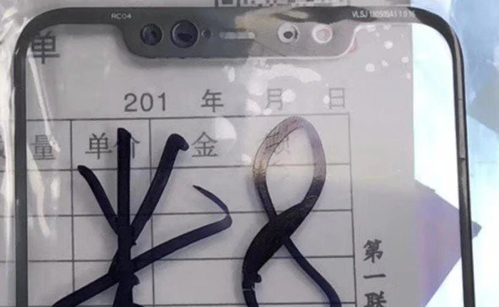 Lộ hộp đựng và panel màn hình Xiaomi Mi 8, thiết kế tai thỏ giống hệt iPhone X