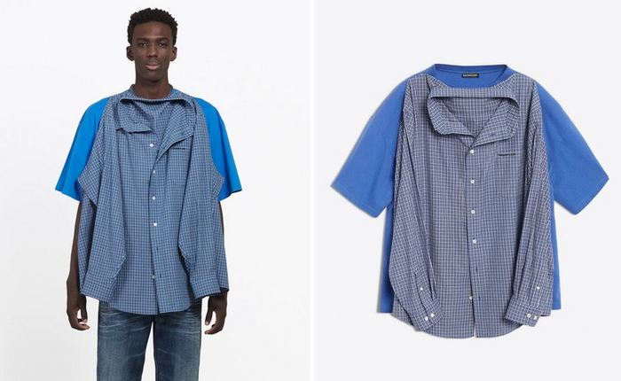 Cười ngất với chiếc áo "sơ mi-phông" giá 30 triệu đồng của Balenciaga