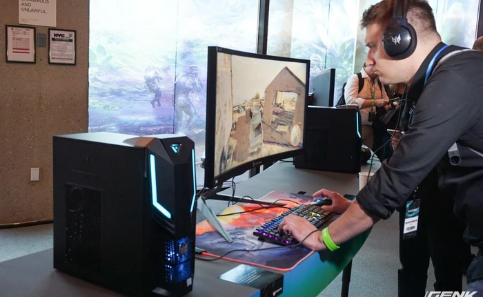 Hình ảnh thực tế hai dàn PC chơi game Predator Orion 3000 và 5000 của Acer: thân máy nhỏ gọn, cấu hình chiến game thoải mái, giá khởi điểm từ 999 USD