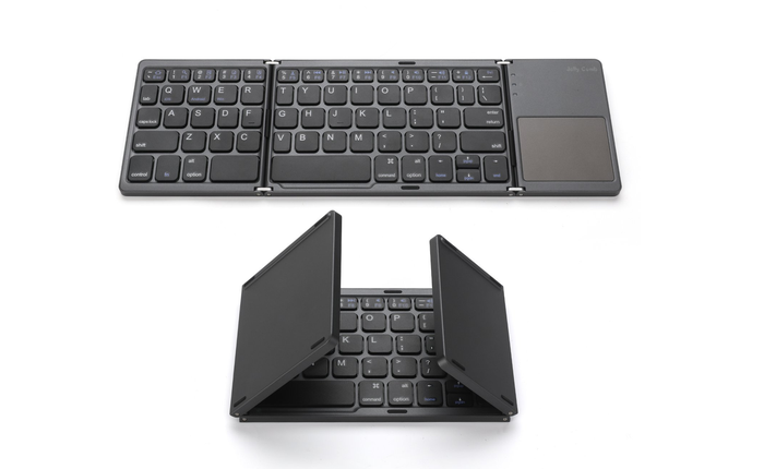 Đây là chiếc bàn phím có thể gập lại, thu gọn chiều dài chỉ còn 15 cm và có thể đem đi bất cứ nơi đâu