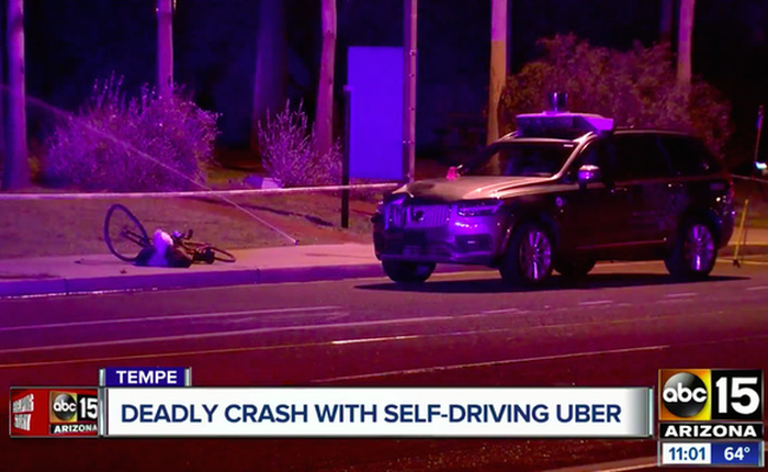 Vụ tai nạn do Uber gây ra: Xe tự lái đã "nhìn" thấy nạn nhân từ xa nhưng cho rằng đó chỉ là một chiếc túi nilon