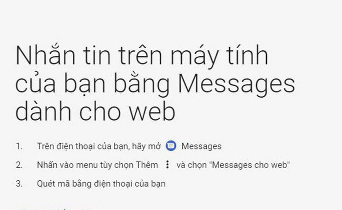 Google cập nhật Android Messages, cho phép gửi tin nhắn SMS qua máy tính