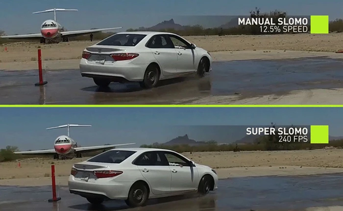 NVIDIA dùng AI tạo ra video slow-motion fake nhưng mượt như thật