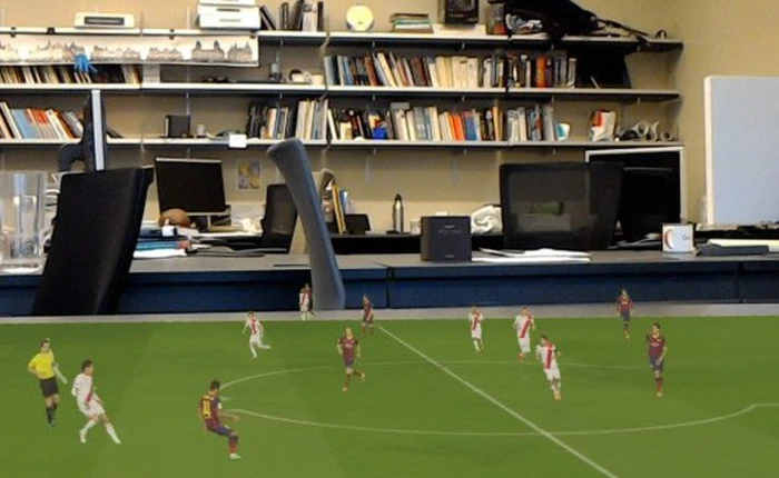 Công nghệ tái tạo một trận đấu bóng đá dưới dạng hình ảnh 3D, còn có cả khả năng thay thế công nghệ VAR đang gây ra vô vàn tranh cãi