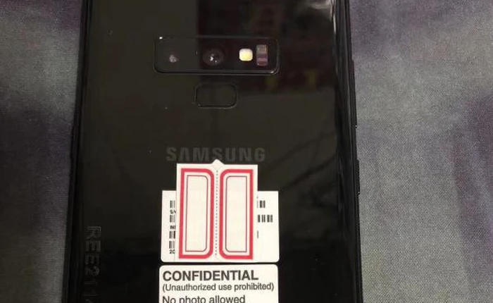Hình ảnh thực tế đầu tiên của Galaxy Note 9 bị rò rỉ