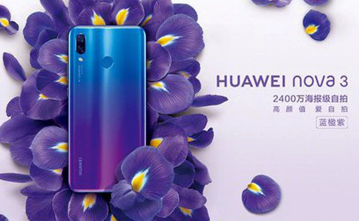 Huawei ra mắt Nova 3, nâng smartphone tầm trung lên một cầm cao mới với nhận dạng khuôn mặt 3D, chip Kirin 970