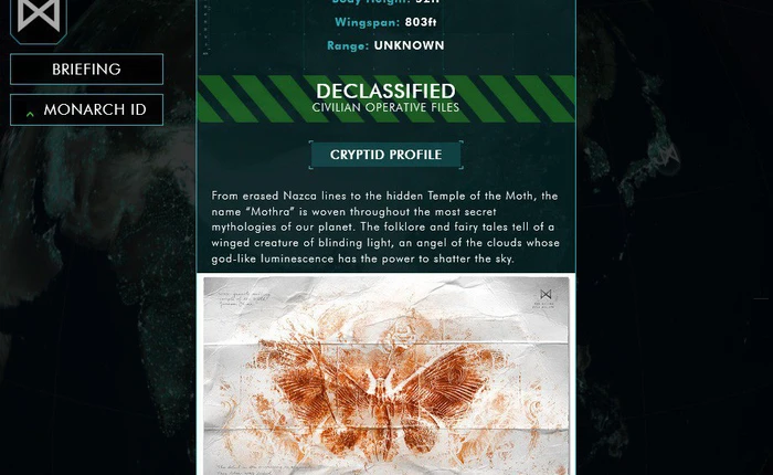 Thích thú với website của tổ chức Monarch đến từ phim Godzilla tạo ra giúp fan nghiên cứu về quái vật