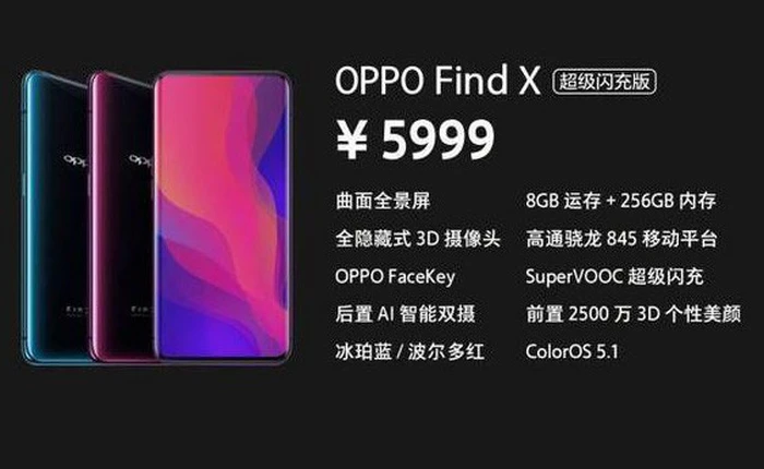 Oppo Find X chuẩn bị có phiên bản mới trang bị củ sạc siêu nhanh 50W, sạc đầy pin trong vòng 35 phút?