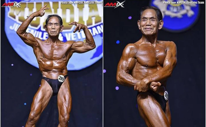 Cánh đàn ông trai tráng chắc chắn sẽ phải ghen tị với lực sỹ 81 tuổi nhưng cơ bắp vẫn cuồn cuộn này