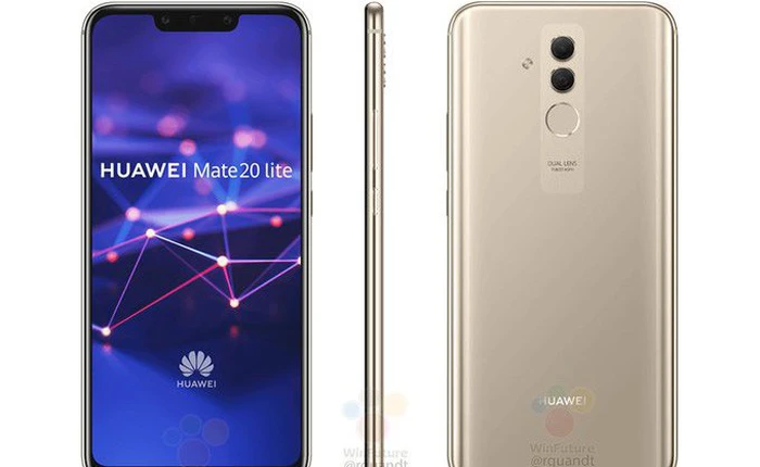 Huawei Mate 20 Lite lộ ảnh báo chí: Tai thỏ, 4 camera, giá 10.6 triệu đồng?