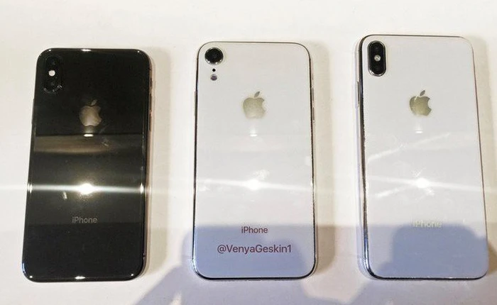 Tiếp tục rò rỉ hình ảnh về bộ ba iPhone 2018: iPhone 9 đọ dáng bên cạnh hai người anh em iPhone X và iPhone X Plus