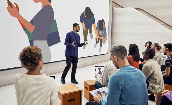 Apple mở lớp 1 kèm 1 dạy chỉnh ảnh bằng ứng dụng Photos trên iOS