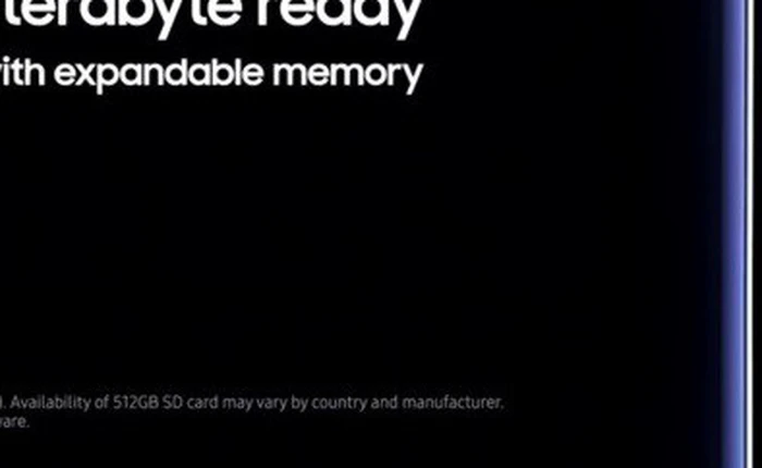 Galaxy Note9 là smartphone đầu tiên có dung lượng đến cấp độ TB, phiên bản 512 GB không chỉ dành riêng cho thị trường Hàn Quốc