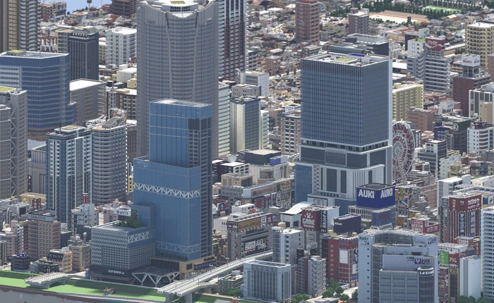 Ngỡ như đô thị sầm uất ở Nhật, loạt ảnh này lại được chụp trong Minecraft