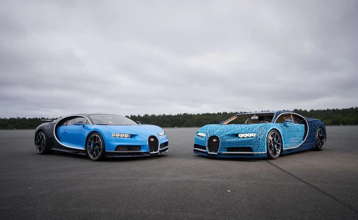 Lego dùng hơn 1 triệu mảnh ghép làm siêu xe Bugatti Chiron, lái được nhưng tốc độ chỉ bằng 1/21 xe thật