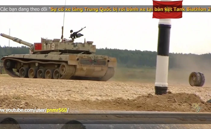 Xe tăng Trung Quốc liên tiếp gặp sự cố tại Tank Biathlon: 2018 lăn đùng ra chết, 2016 rụng bánh khi đang chạy
