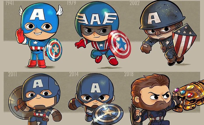 Sự thay đổi của các nhân vật nổi tiếng trong văn hóa đại chúng dưới nét vẽ siêu đáng yêu của người họa sĩ tài ba