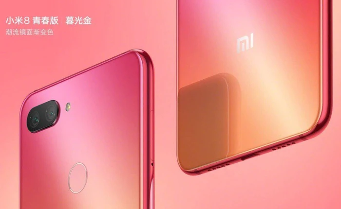 Xiaomi Mi 8 Youth lộ diện, màu gradient, camera kép, Snapdragon 710, giá gần 7 triệu đồng
