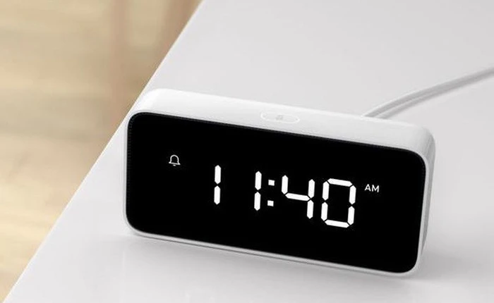 Xiaomi ra mắt đồng hồ báo thức thông minh Xiaoai, ngoài báo thức còn có thể nhắc việc, làm toán, tra chứng khoán và tìm điện thoại