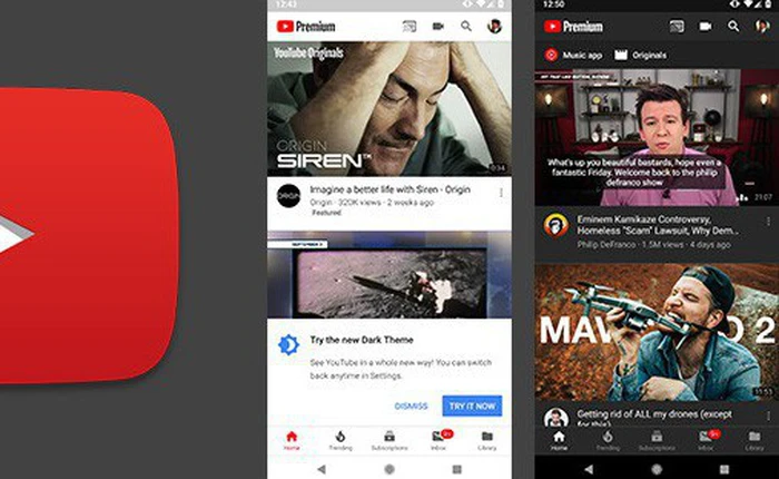 YouTube cập nhật Dark Theme cho tất cả người dùng Android