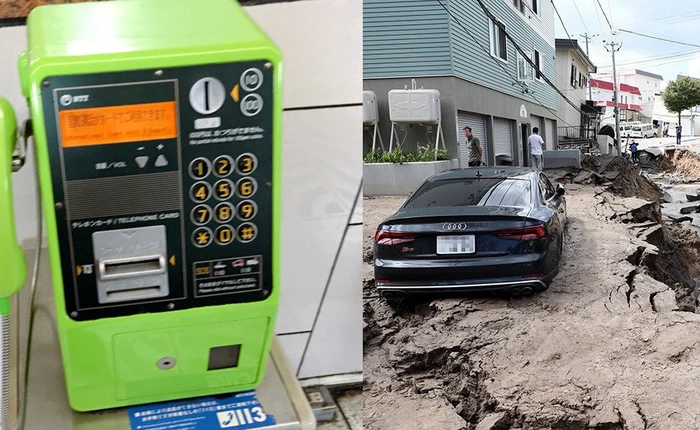 Sau trận động đất làm rung chuyển phía bắc Nhật Bản, toàn bộ buồng điện thoại trả tiền được sử dụng miễn phí