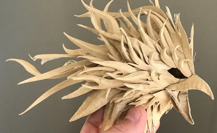 Chỉ với những tấm bìa các-tông bình thường nhưng nghệ sỹ người Nhật đã thổi hồn nó thành các tác phẩm đầy ấn tượng