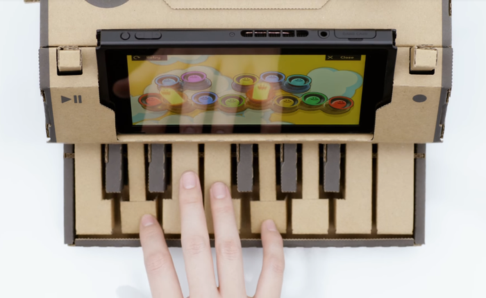 Nintendo ra mắt bộ phụ kiện Labo cho Switch, là những tấm bìa carton có thể xếp hình cùng với máy chơi game