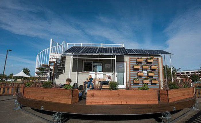 Cận cảnh ngôi nhà 22m2 có thể tự xoay để đón nắng