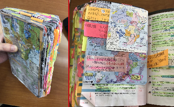 Sách càng nát, học càng giỏi: Cứ xem cuốn sách của học sinh đạt điểm tối đa môn lịch sử trong kỳ thi Đại học ở Nhật sẽ rõ!