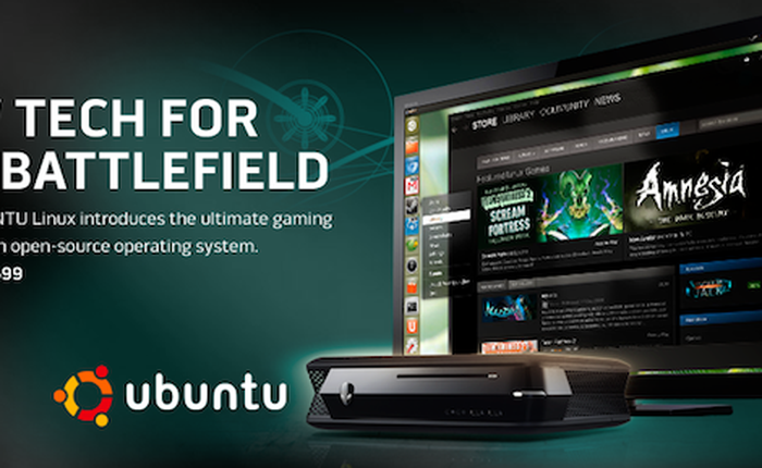 Máy tính chơi game Alienware X51 có bản dùng Ubuntu, giá 600 USD