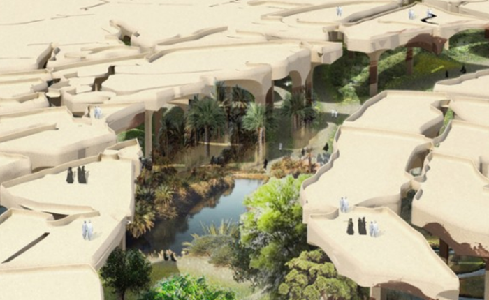 Độc đáo công viên dưới lòng sa mạc