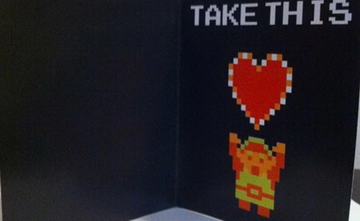 Thiệp tình yêu cho game thủ 4 nút