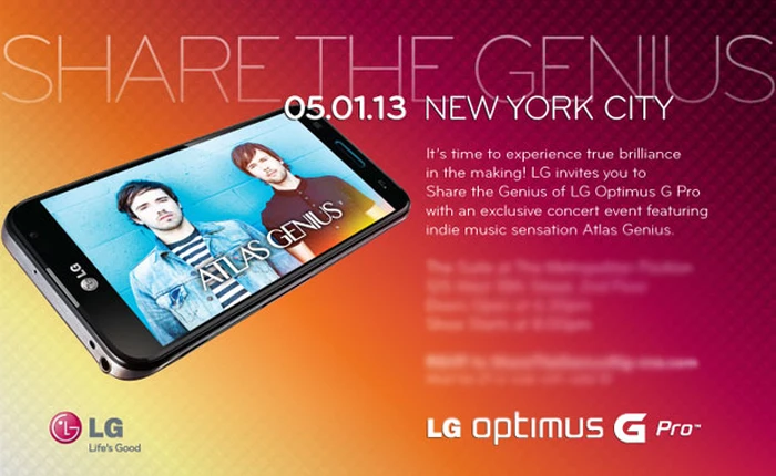 Optimus G Pro bản quốc tế sẽ xuất hiện ngày 1/5