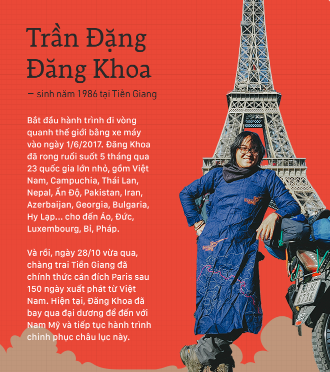 Trần Đặng Đăng Khoa và chiếc xe máy đi vòng quanh thế giới: Bình thản lên đường, bình thản tự do - Ảnh 3. Trần Đặng Đăng Khoa và chiếc xe máy đi vòng quanh thế giới: Bình thản lên đường, bình thản tự do - Ảnh 3.