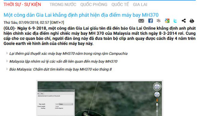 Người tự nhận biết nơi m&aacute;y bay MH370 rơi l&agrave; kỹ sư trắc địa 10 năm l&agrave;m ở Gia Lai - Ảnh 2.