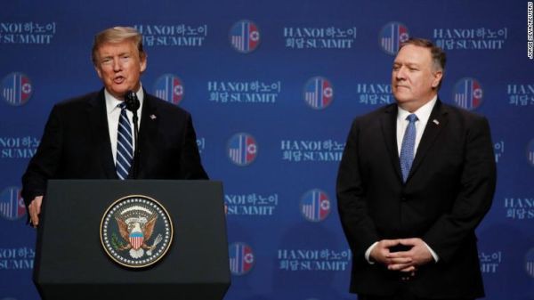 Tổng thống Donald Trump l&ecirc;n chuy&ecirc;n cơ về nước sau khi kh&ocirc;ng đạt được thỏa thuận n&agrave;o tại thượng đỉnh Mỹ - Triều - Ảnh 9.